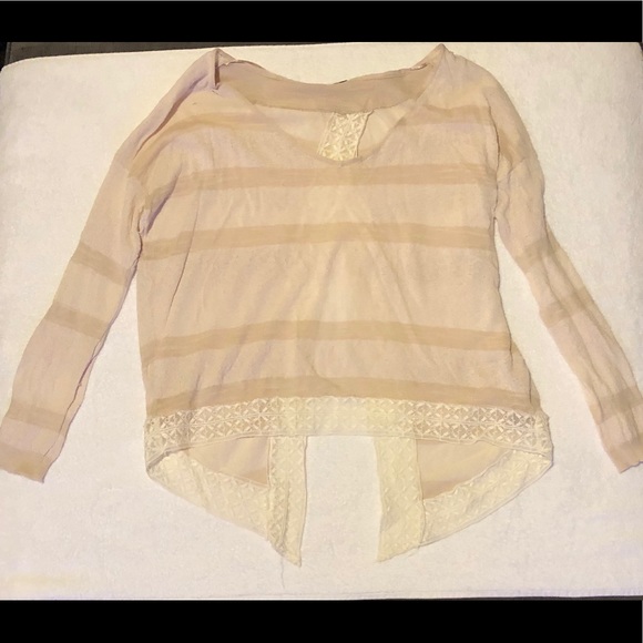 Free People Lace Back Flowy Knit - Picture 1 of 2